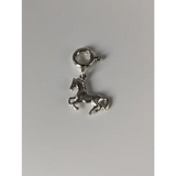 Silver Steed Galloping Horse 2 Silver Charm Charms