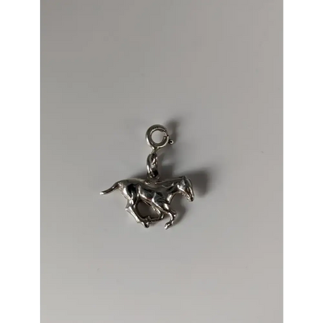 Silver Steed Galloping Horse Silver Charm Charms