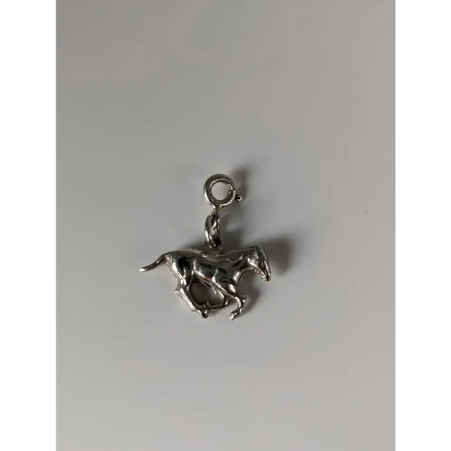 Silver Steed Galloping Horse Silver Charm Charms