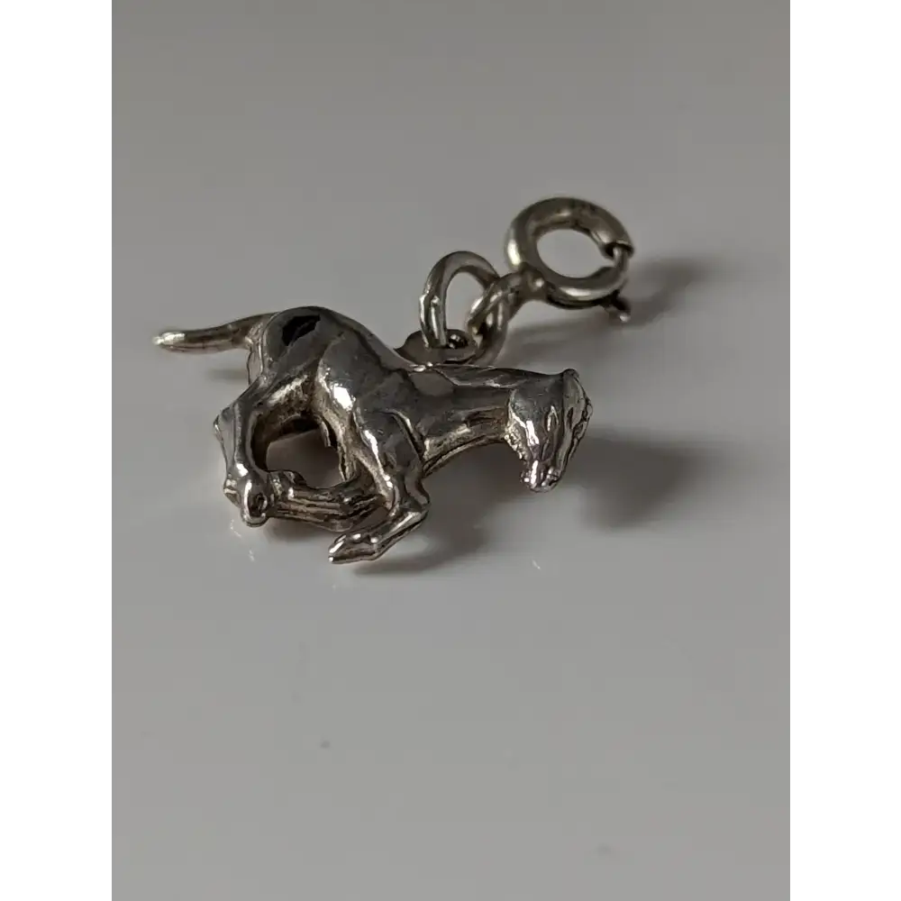 Silver Steed Galloping Horse Silver Charm Charms