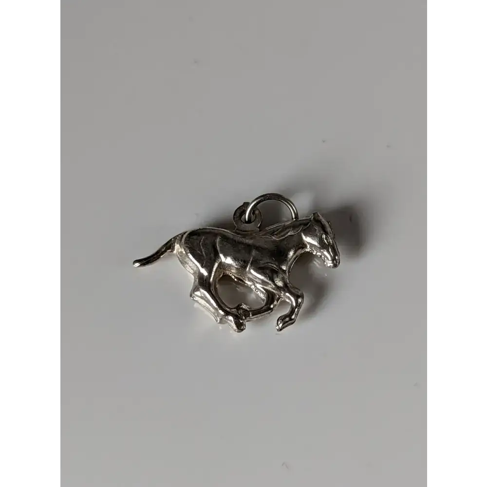 Silver Steed Galloping Horse Silver Pendant Pendant