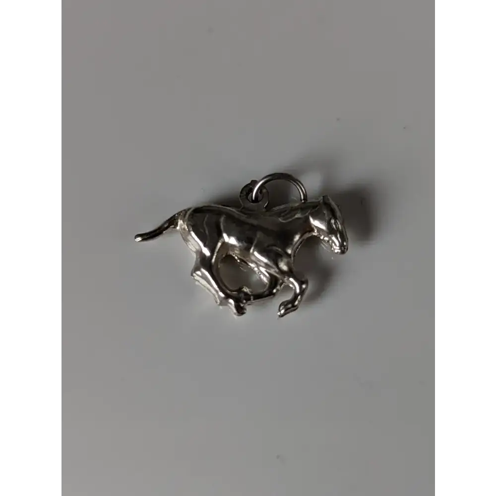Silver Steed Galloping Horse Silver Pendant Pendant