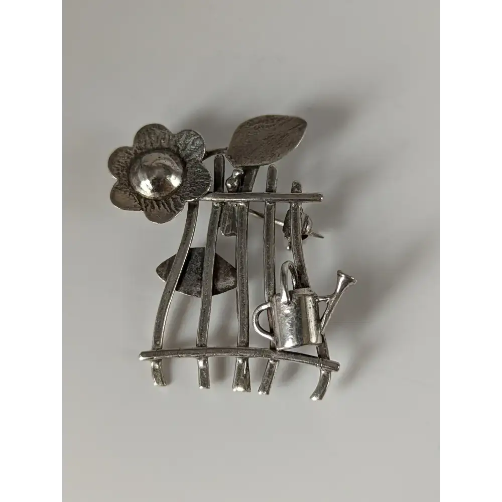 Silver Steed Garden Silver Brooch Brooches