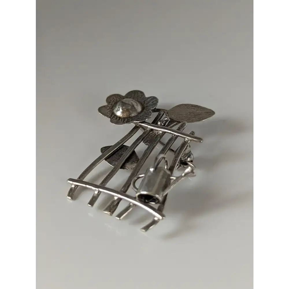 Silver Steed Garden Silver Brooch Brooches