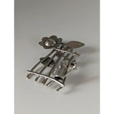 Silver Steed Garden Silver Brooch Brooches