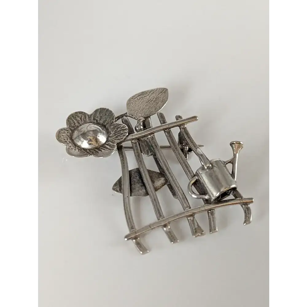 Silver Steed Garden Silver Brooch Brooches