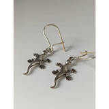 Silver Steed Gecko Silver Dropped Earrings Earrings