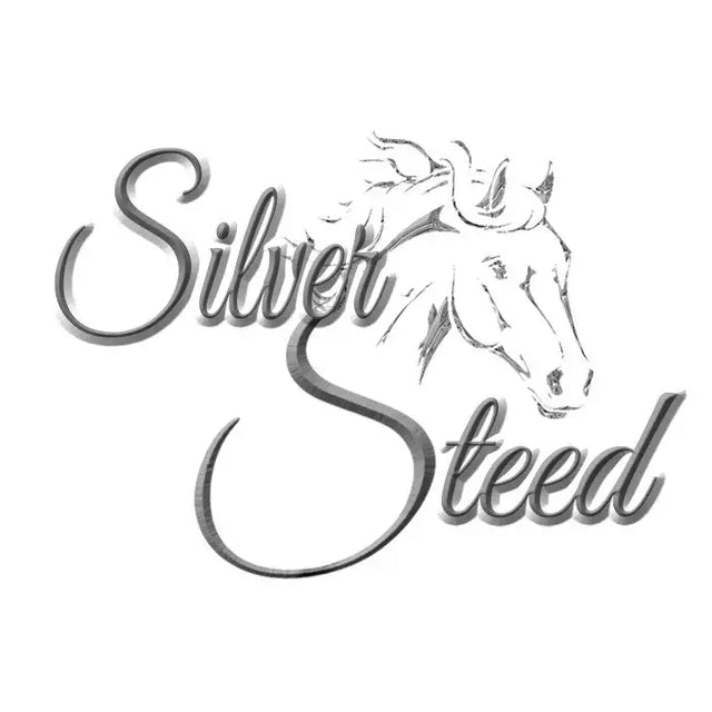 Silver steed gift card features a black and white silver steed logo with a generous balance for steed gift card use