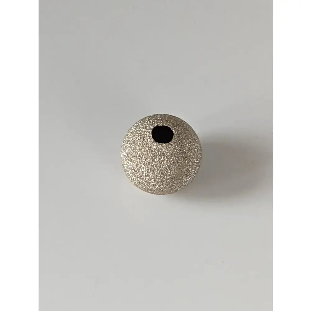 Silver steed glitter textured spherical bead charm in silver perfect for equestrian jewelry glitter ball silver accessory
