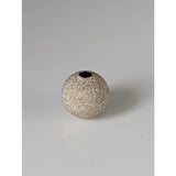 Silver steed glitter textured spherical bead pendant charm in silver perfect for equestrian jewelry designs