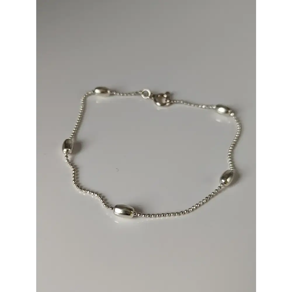 Silver Steed Grain Chain Silver Bracelet Bracelets