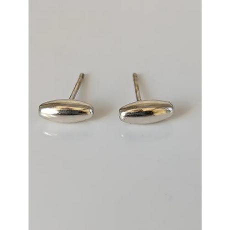 Silver Steed Grain or Bud Stud Earrings Earrings