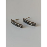 Silver Steed Greek Motive Stud Earrings Earrings