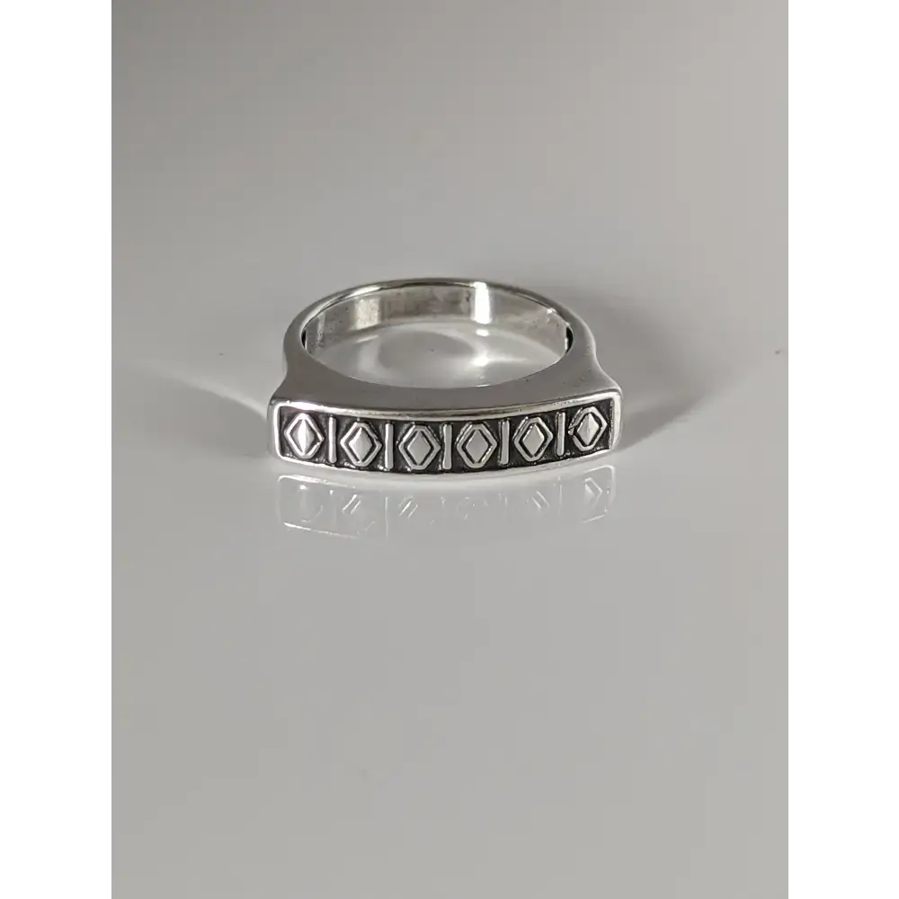 Silver Steed Greek Theme Ring O Rings
