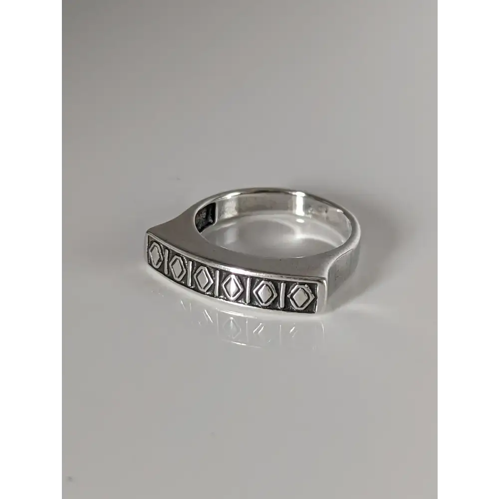 Silver Steed Greek Theme Ring O Rings
