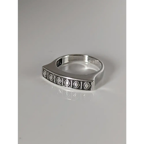 Silver Steed Greek Theme Ring O Rings