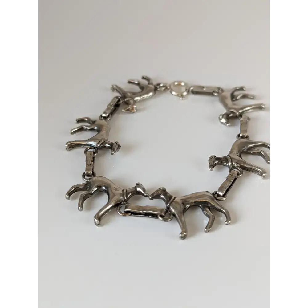 Silver Steed Greyhound Silver Bracelet 17cm Bracelets