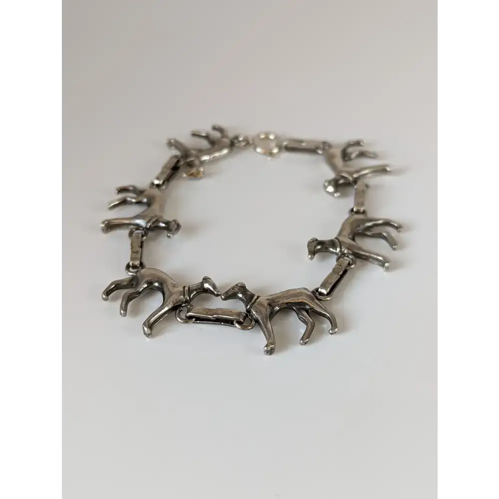 Silver Steed Greyhound Silver Bracelet 17cm Bracelets