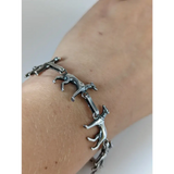 Silver Steed Greyhound Silver Bracelet 17cm Bracelets