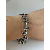 Silver Steed Greyhound Silver Bracelet 17cm Bracelets