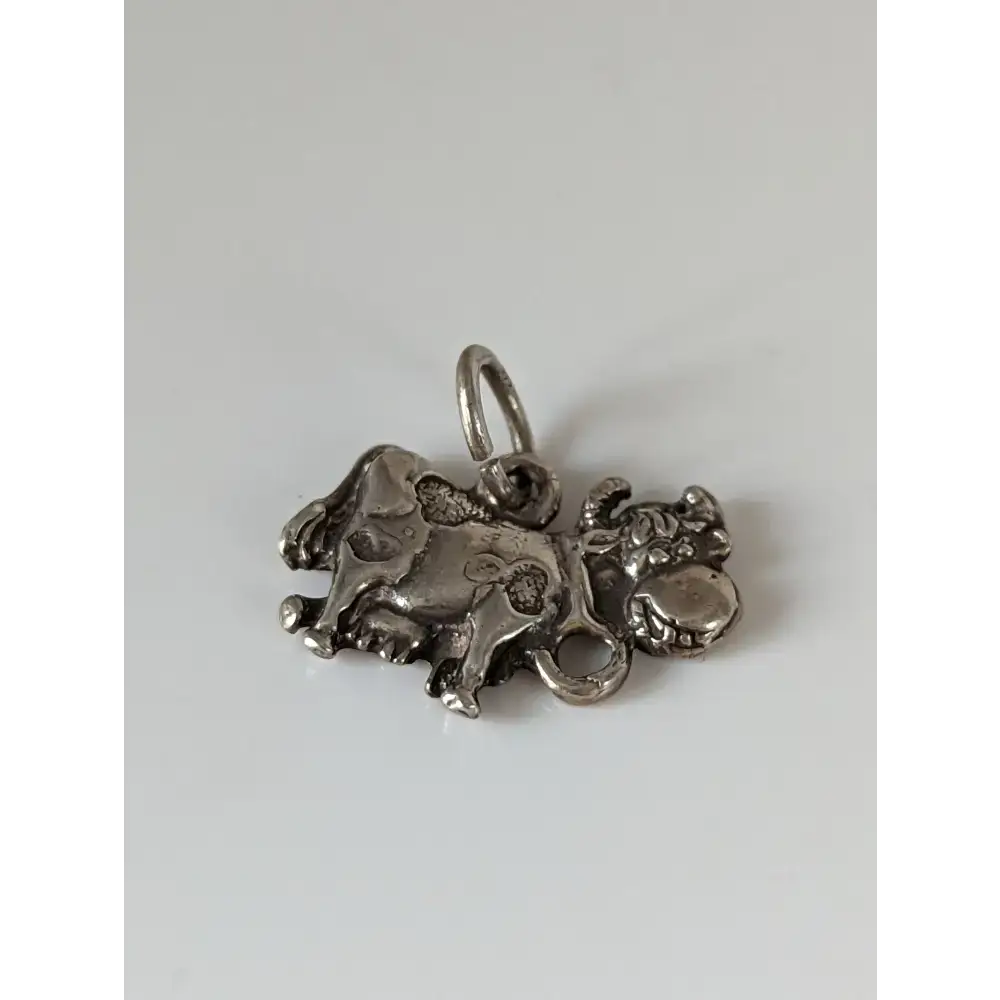 Silver Steed Happy Cow Silver Pendant Pendant