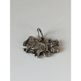 Silver steed happy cow silver pendant featuring a detailed silver pendant charm with a loop for easy attachment