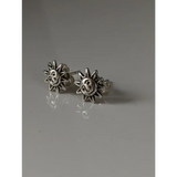 Silver Steed Happy Sun Stud Earrings Earrings