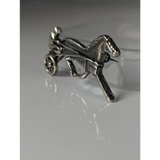 Silver Steed Harness Racing Trotter Horse Brooch / Stock Tie Pin Brooches