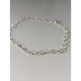 Silver Steed Heart Link Silver Bracelet 18CM Bracelets