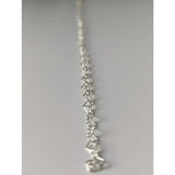 Silver steed heart link silver bracelet featuring a link silver bracelet with interlocking heart-shaped links in silver