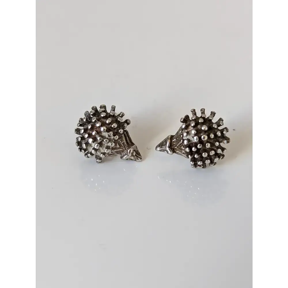 Silver Steed Hedgehog Stud Earrings Earrings