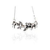 Silver Steed Herd Necklace Necklaces