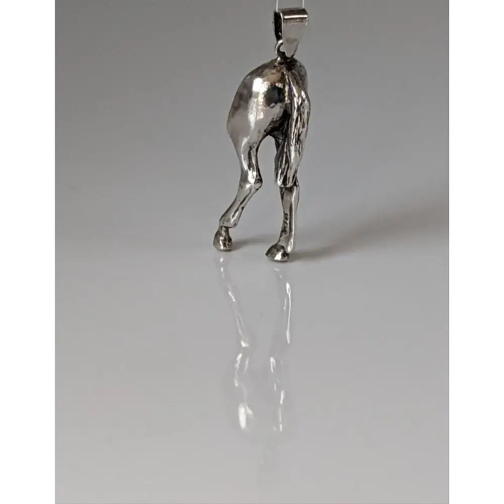 Silver Steed Hindquarters Silver Pendant Pendant