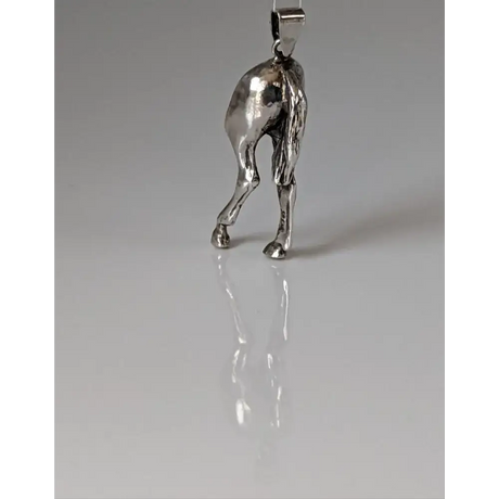 Silver Steed Hindquarters Silver Pendant Pendant