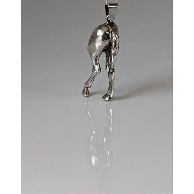 Silver Steed Hindquarters Silver Pendant Pendant