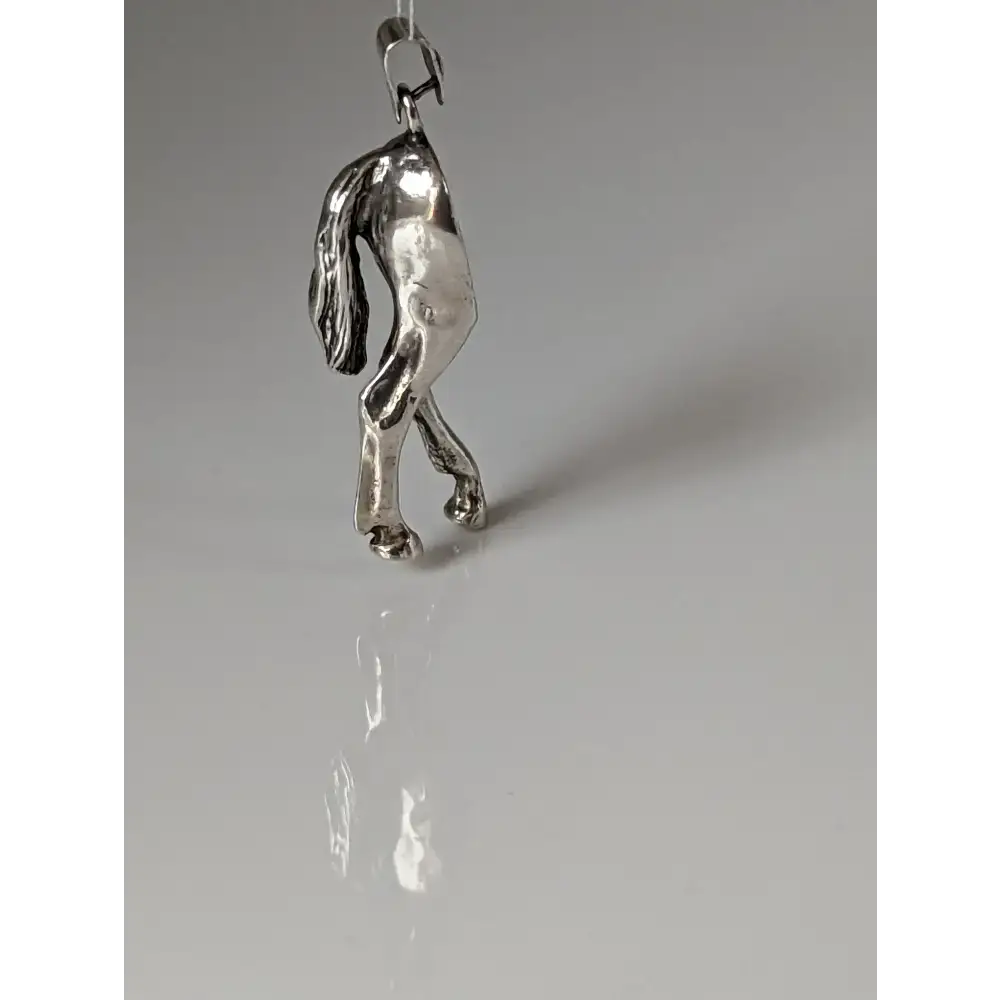 Silver Steed Hindquarters Silver Pendant Pendant