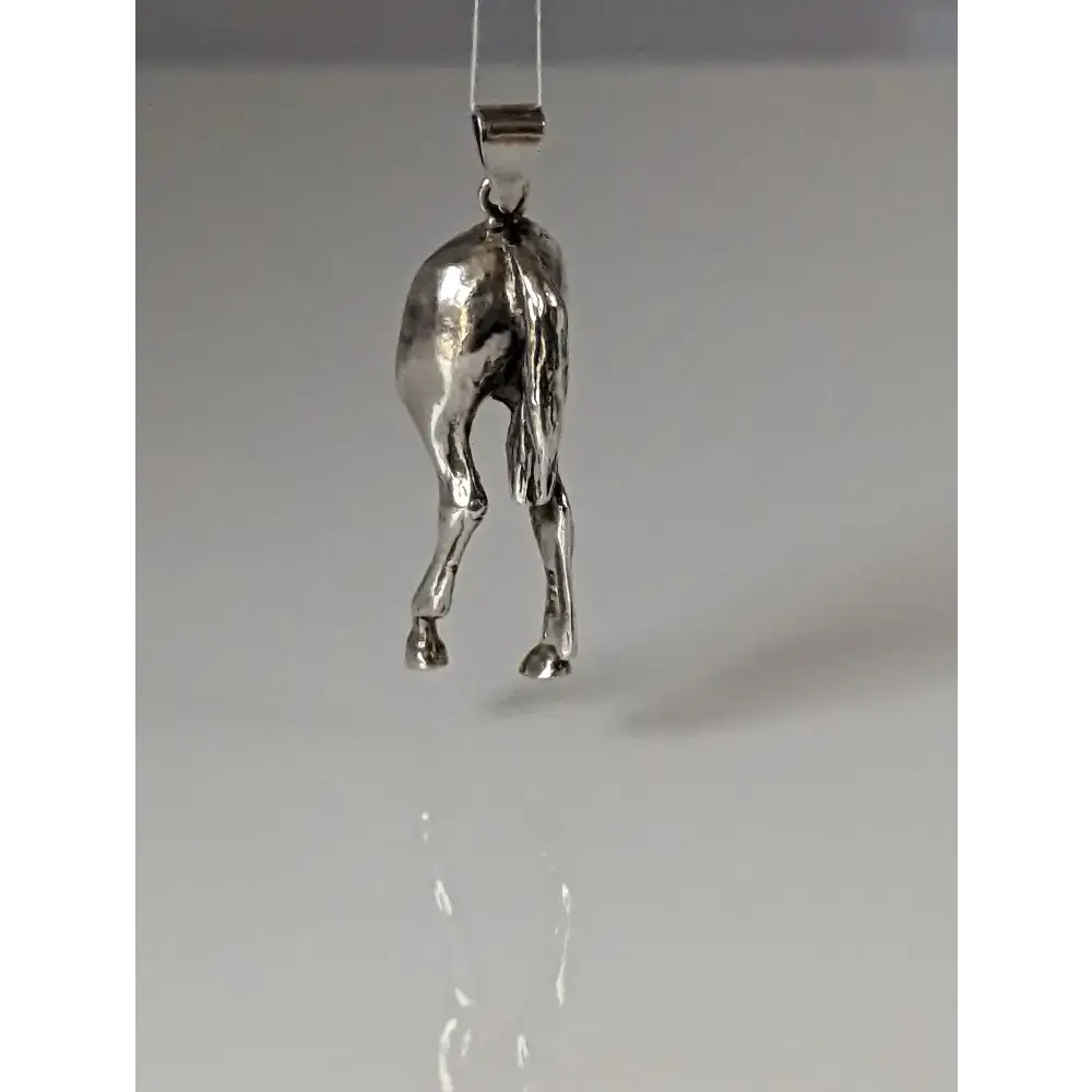 Silver Steed Hindquarters Silver Pendant Pendant
