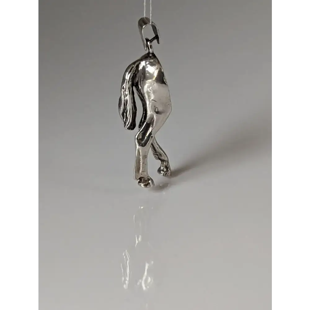 Silver Steed Hindquarters Silver Pendant Pendant