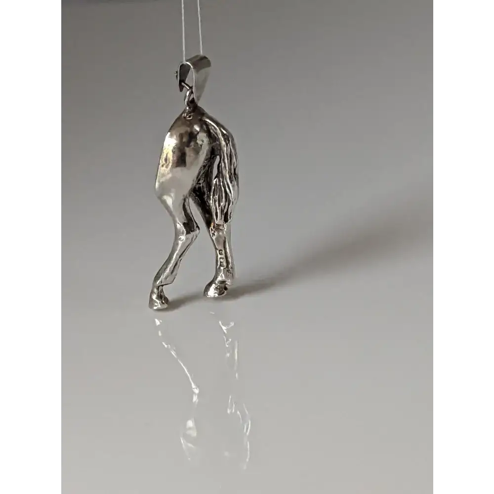 Silver Steed Hindquarters Silver Pendant Pendant