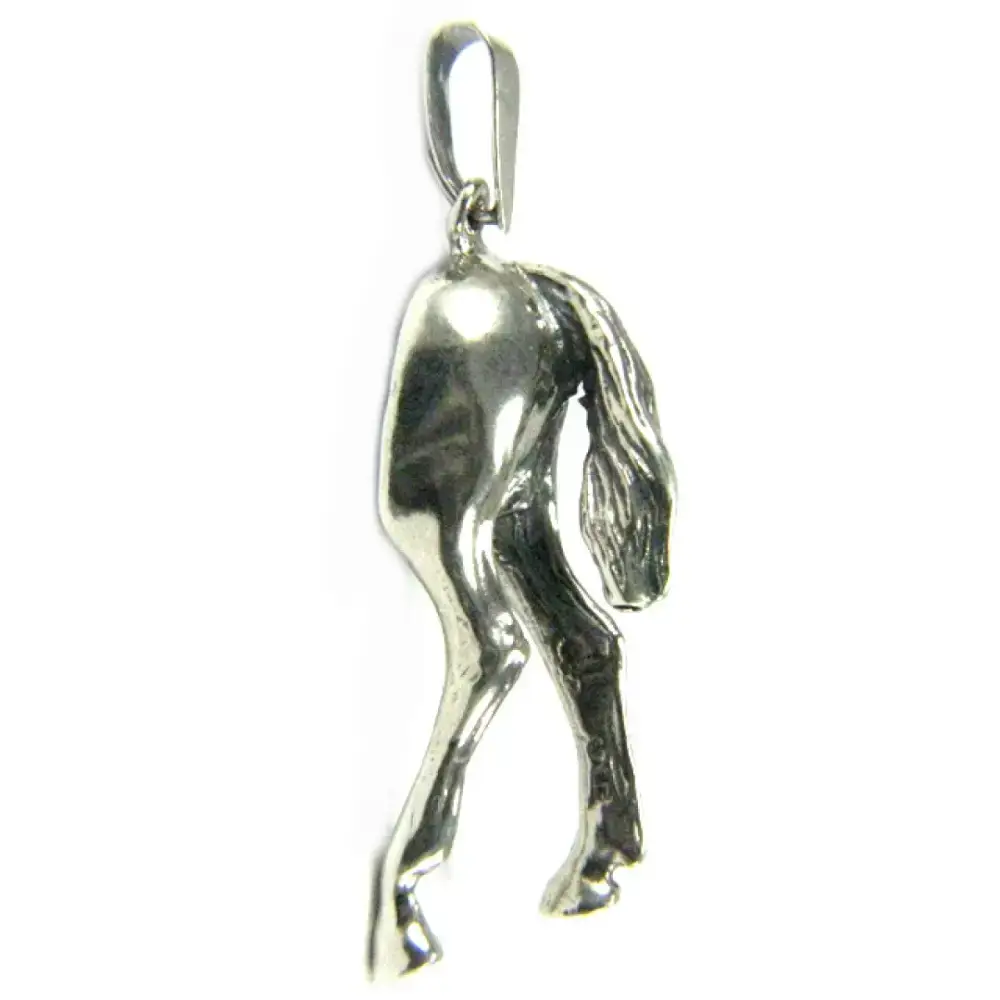 Silver Steed Hindquarters Silver Pendant Pendant