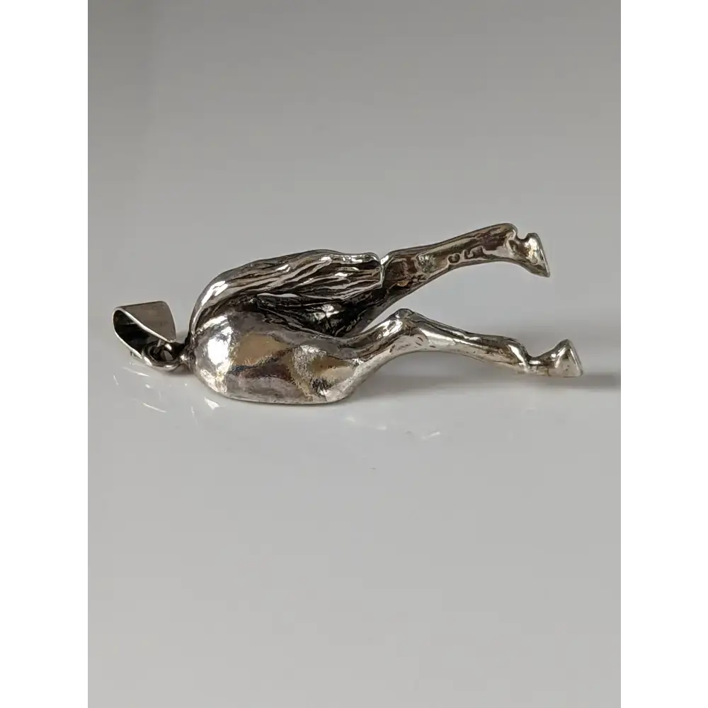 Silver Steed Hindquarters Silver Pendant Pendant