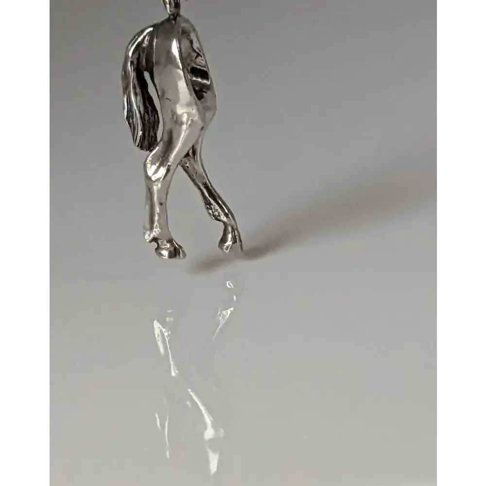 Silver Steed Hindquarters Silver Pendant Pendant