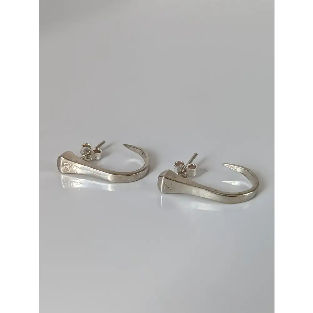 Silver Steed Hoofnail Stud Earrings Earrings