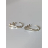 Silver Steed Hoofnail Stud Earrings Earrings