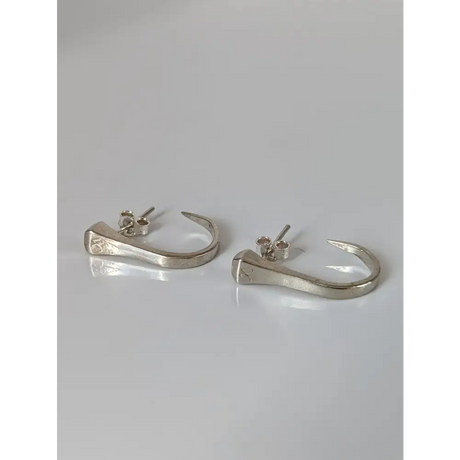 Silver Steed Hoofnail Stud Earrings Earrings