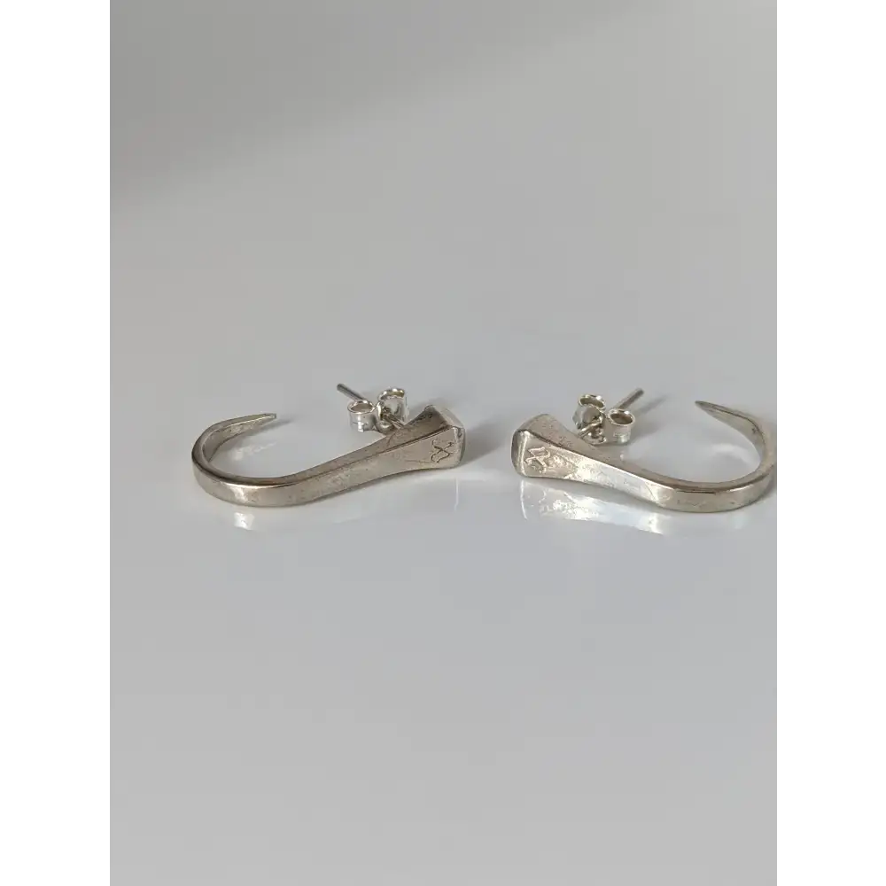 Silver Steed Hoofnail Stud Earrings Earrings