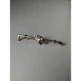 Silver Steed Horse & Cane Brooch / Stock Tie Pin Brooches