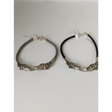 Silver Steed Horse Head Link Bracelet Grey 20cm Bracelets