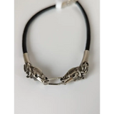 Silver Steed Horse Head Link Bracelet Grey 20cm Bracelets