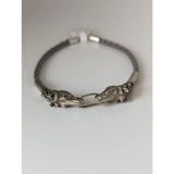 Silver Steed Horse Head Link Bracelet Grey 20cm Bracelets